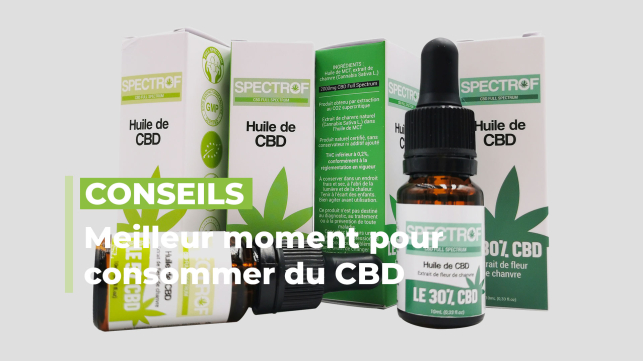 Meilleur moment pour la prise d'huile de CBD